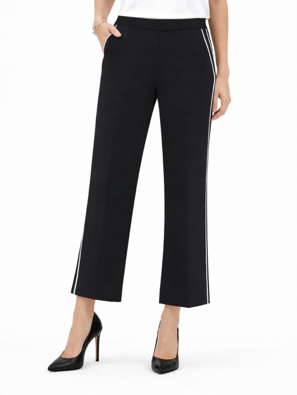 Banana Republic Cropped Wide-Leg Trousers